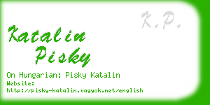 katalin pisky business card